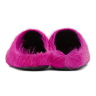 Marni Pink Calf-Hair Fussbett Loafers