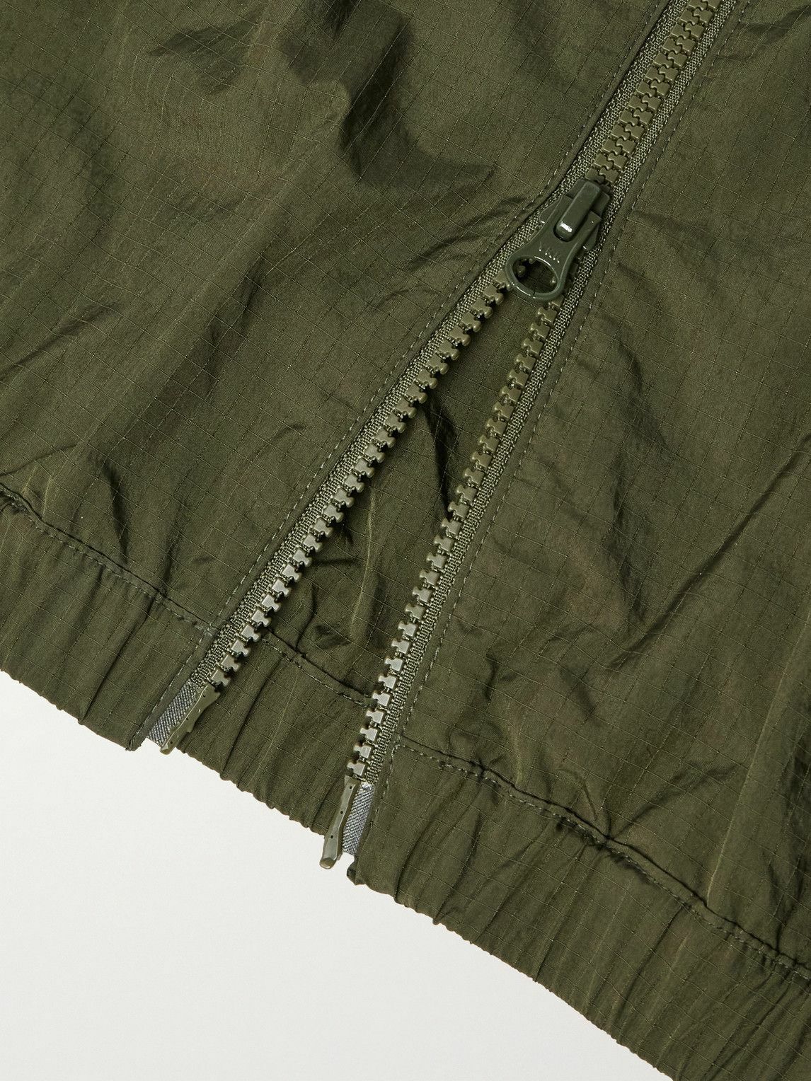 Baracuta - G9 Logo-Print Shell Harrington Jacket - Green