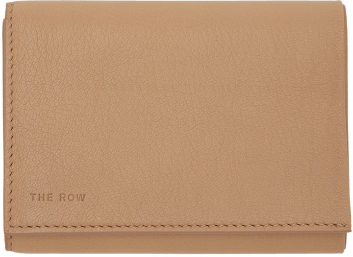 Photo: The Row Tan Mini Trifold Wallet