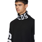 GCDS Black Logo Turtleneck