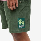 Butter Goods Men's Corduroy Cargo Short in Forest