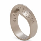 Maison Margiela Men's Twist Ring in Palladio Burattato