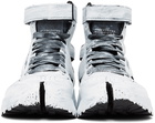 Maison Margiela White Reebok Edition Handpainted Tabi High-Top Sneakers