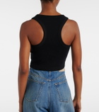 Givenchy Cropped logo cotton tank top