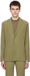 HOMME PLISSÉ ISSEY MIYAKE Khaki Tailored Pleats 1 Blazer