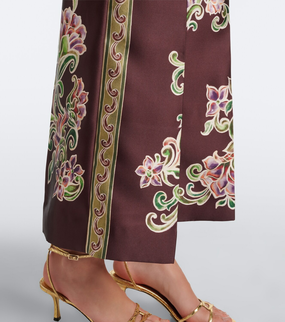 Alémais Josie floral cropped straight pants