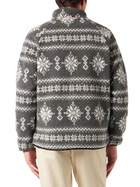 MC2 Saint Barth Man Sherpa Jacket With Fair-isle Print