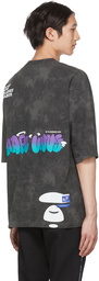 AAPE by A Bathing Ape Black Cotton T-Shirt