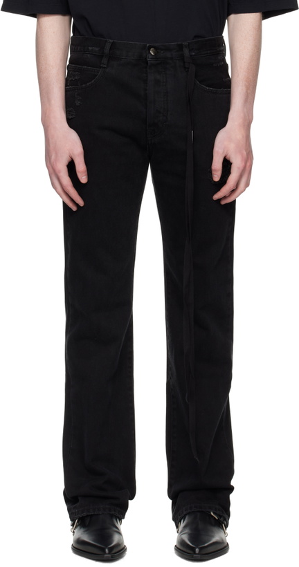 Photo: Ann Demeulemeester Black Jonas 5-Pockets Slim Fit Jeans