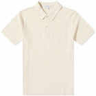 Sunspel Men's Riviera Polo Shirt in Undyed