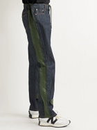A.P.C. - Sacai Nylon-Trimmed Denim Jeans - Blue - M