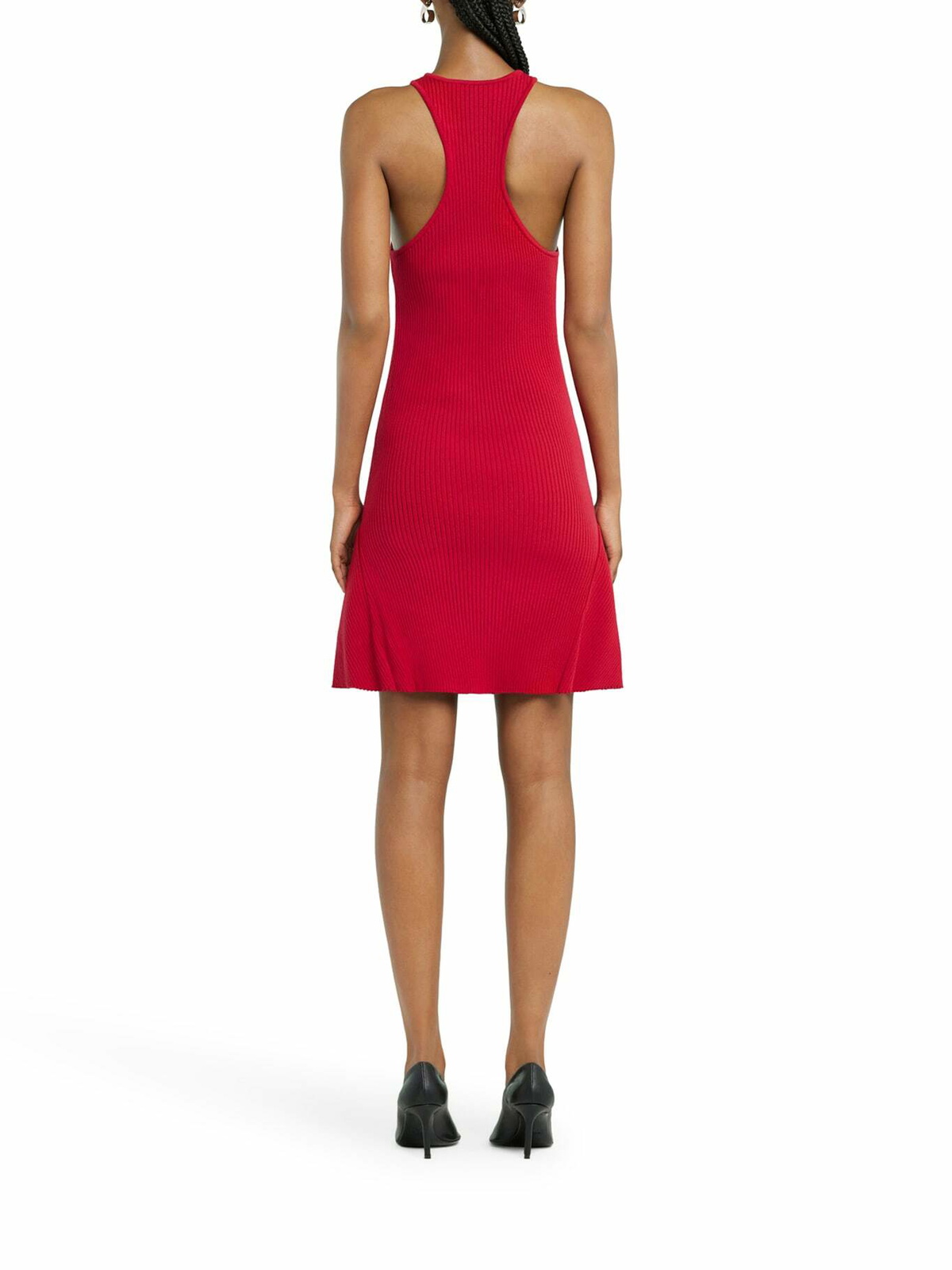 ワンピース Courreges Red viscose blend dress (125MRO572FI0001 4015) Courrèges Red Viscose Blend Dress Courreges