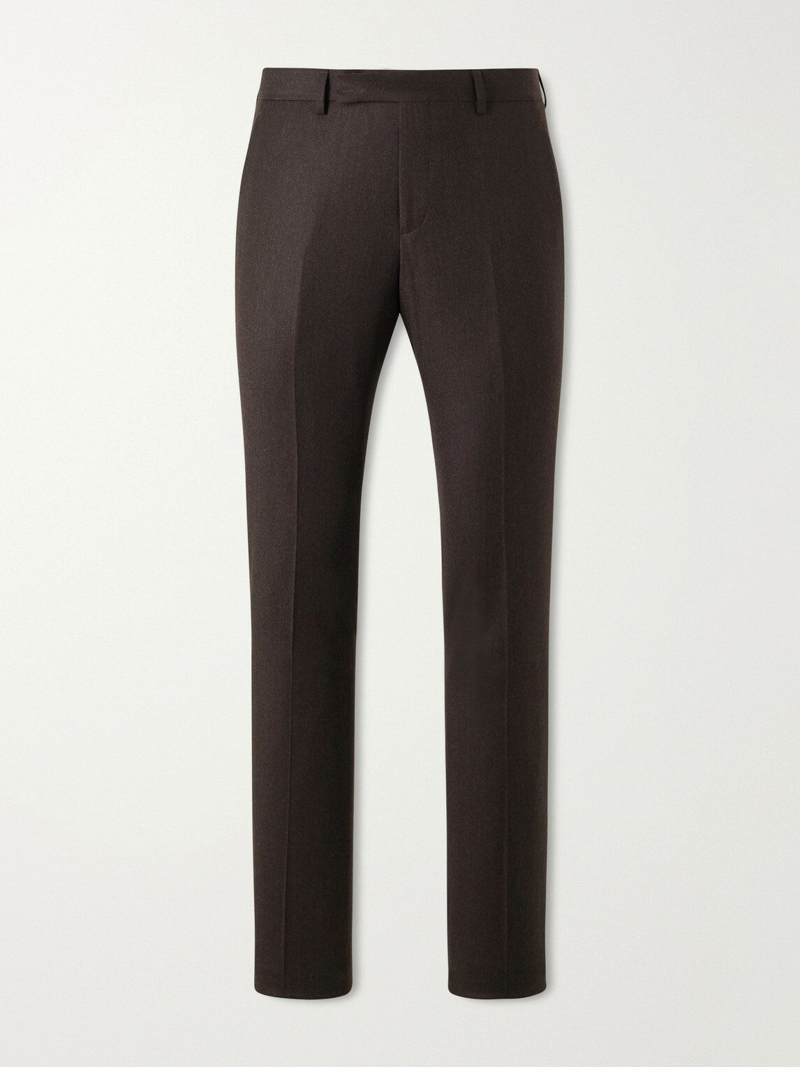 Paul Smith - Straight-Leg Wool and Cashmere-Blend Flannel Trousers - Brown