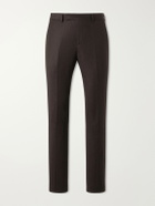 Paul Smith - Straight-Leg Wool and Cashmere-Blend Flannel Trousers - Brown