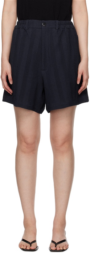 Photo: Cordera Navy Herringbone Shorts