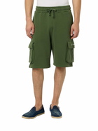 MC2 Saint Barth Man Military Green Cargo Short Pants Cargy