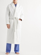 TEKLA - Organic Cotton-Terry Hooded Robe - White