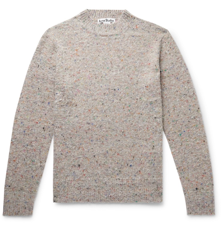 Photo: Acne Studios - Melange Wool-Blend Sweater - Neutrals