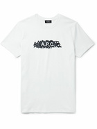 A.P.C. - Logo-Print Cotton-Jersey T-Shirt - White