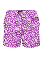 MC2 Saint Barth Man Light Fabric Swim Shorts With Crabs Print