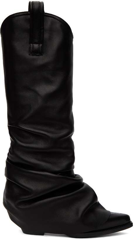 Photo: R13 Black Sleeve Cowboy Boots