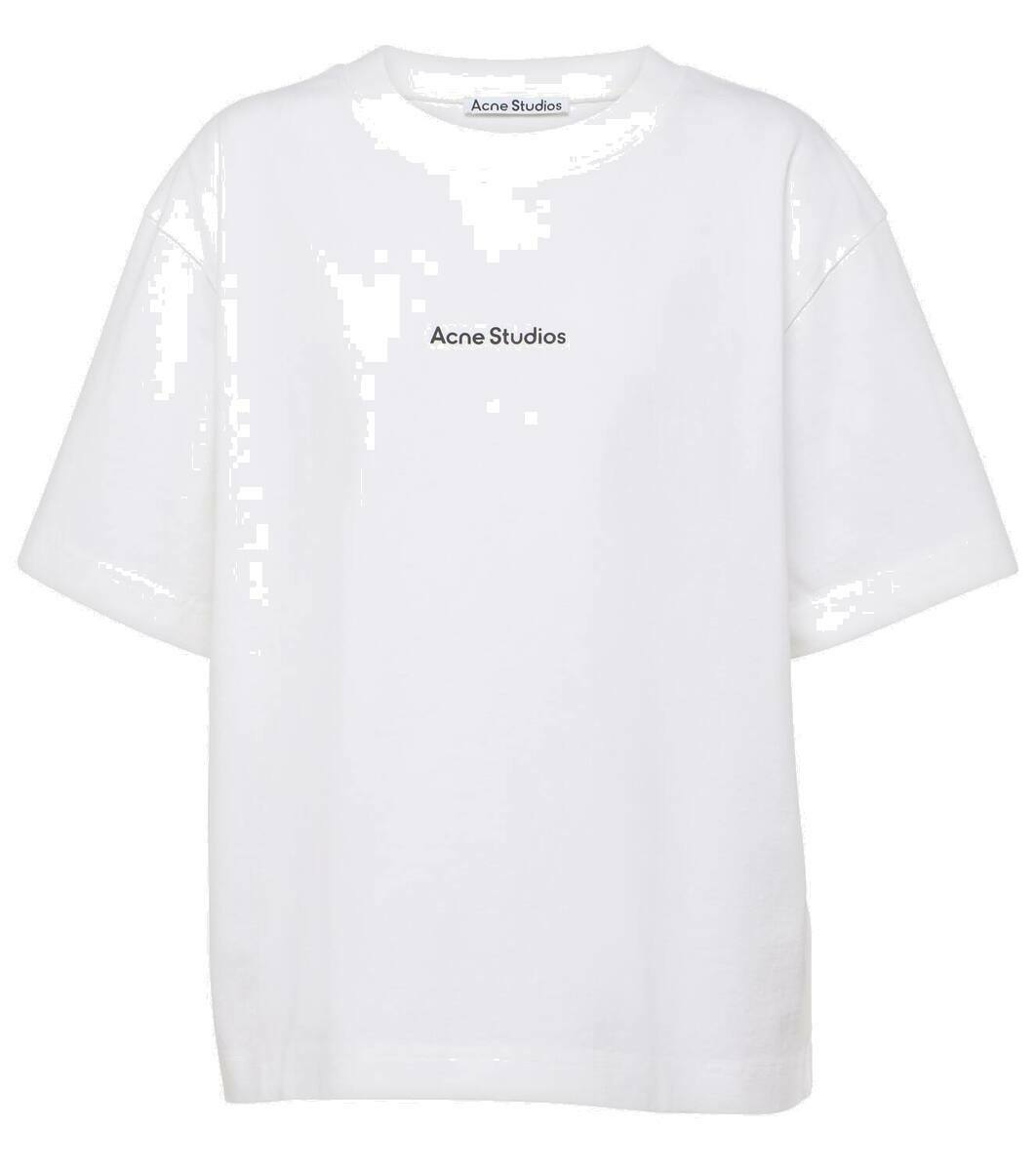 【関税・送料込み】 Acne Studios Organic Cotton Tee ACNE STUDIOS Printed distressed organic cotton-jersey T