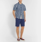 Mr P. - Garment-Dyed Cotton-Twill Bermuda Shorts - Men - Blue
