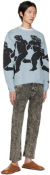 Carne Bollente SSENSE Exclusive Blue In-Depends Day Sweater