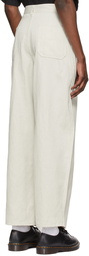 HOPE Off-White Organic Cotton Trousers