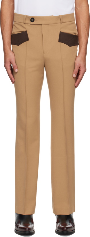 Photo: Ernest W. Baker Tan Flare Trousers