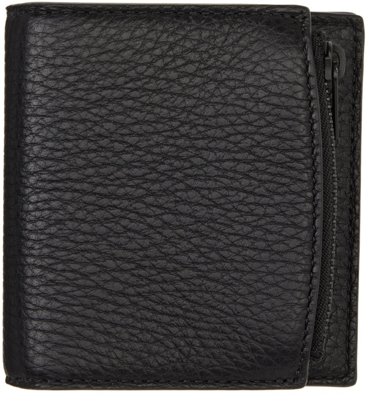 Photo: Maison Margiela Black Leather Trifold Wallet