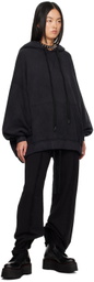 R13 Black Inverted Sweatpants