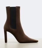 Saint Laurent Francoise suede ankle boots
