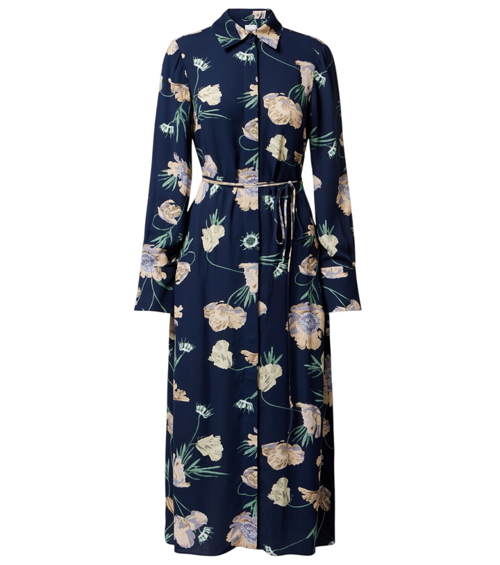 Photo: Erdem Belted floral shirt dress