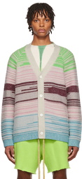 The Elder Statesman White Cashmere Cardigan