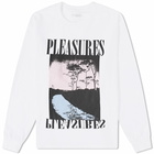 Pleasures Men's Long Sleeve River T-Shirt in White