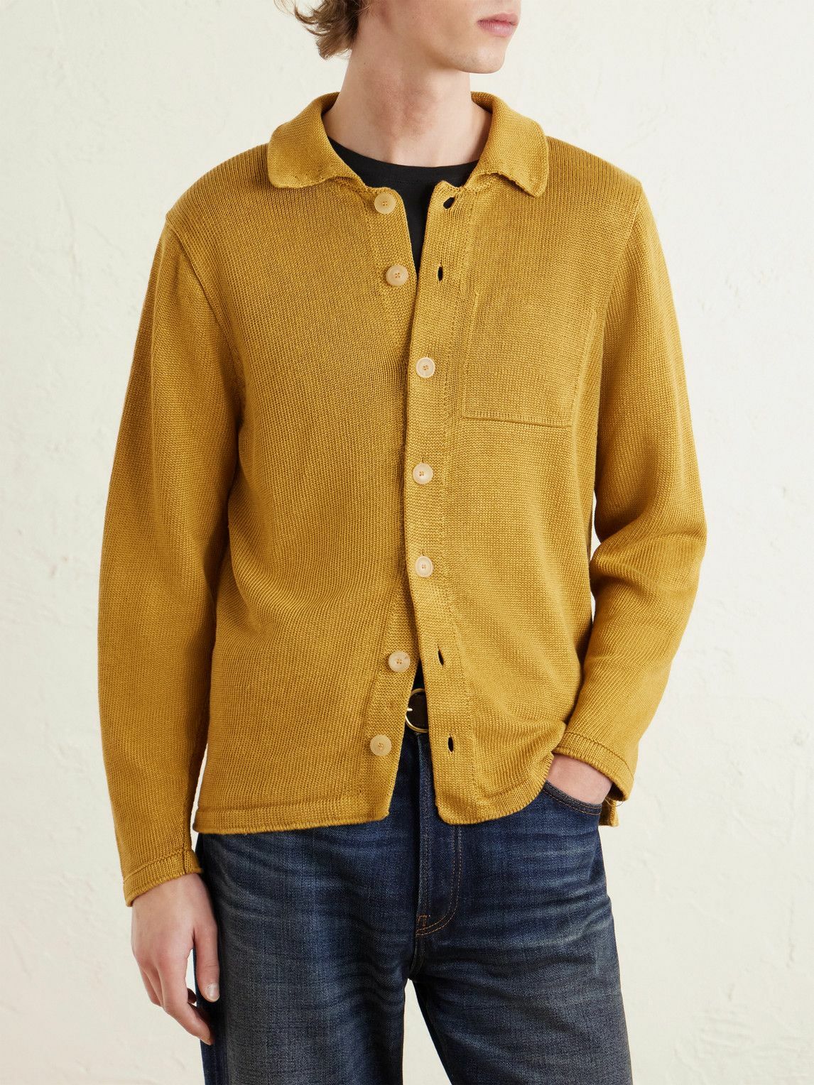 Inis Meáin - Linen Cardigan - Yellow
