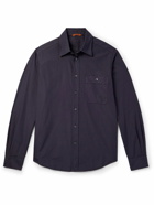 Barena - Faziol Garment-Dyed Cotton-Poplin Shirt - Blue