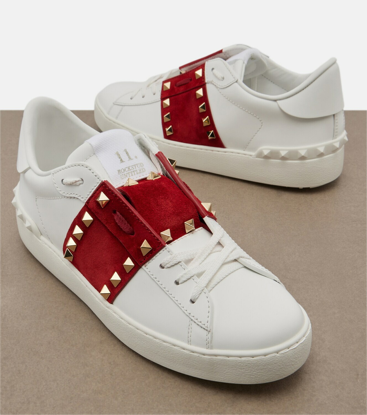 Valentino Garavani Rockstud Untitled leather sneakers