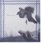 Massimo Alba - Printed Cotton-Voile Pocket Square - Blue