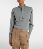Valentino Tie-neck virgin wool sweater