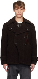 NVRFRGT Brown Double-Breasted Jacket