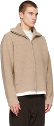 Studio Nicholson Beige Sandos Knit Jacket