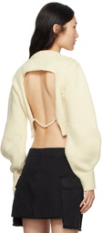 Heron Preston Off-White Cropped Sweater