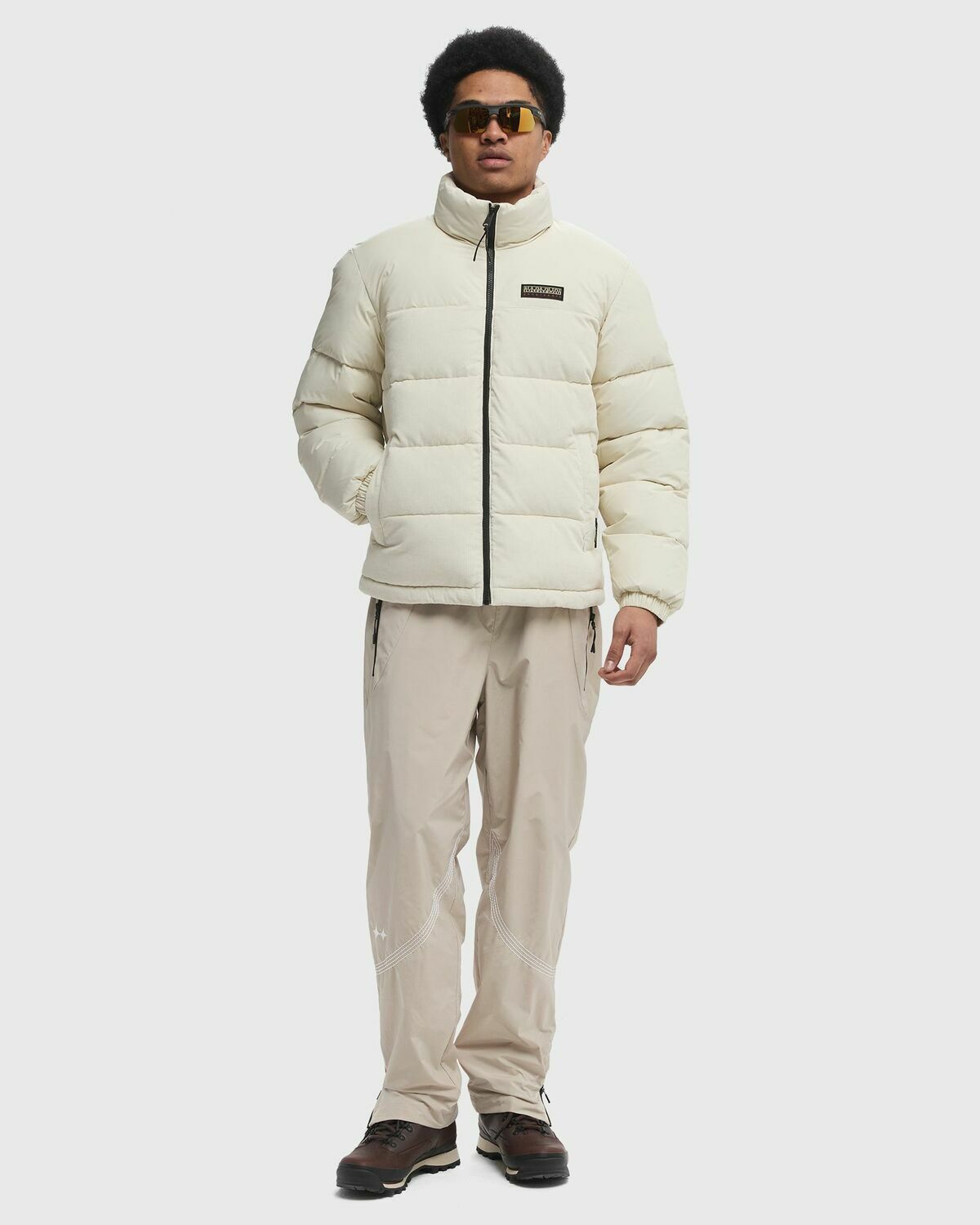 Napapijri A-ARGIENT JACKET Beige Mens Down & Puffer Jacket Napapijri
