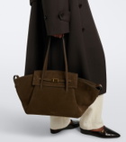 DeMellier Brooklyn Large suede shoulder bag