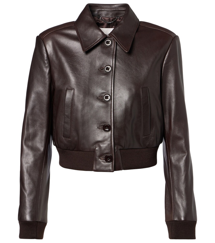 Photo: Dorothee Schumacher Sleek Statement cropped leather jacket