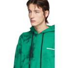 Off-White Green Tie-Dye Contour Hoodie