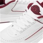 Air Jordan Men's 2 Retro Low Sneakers in White/Cherrywood Red