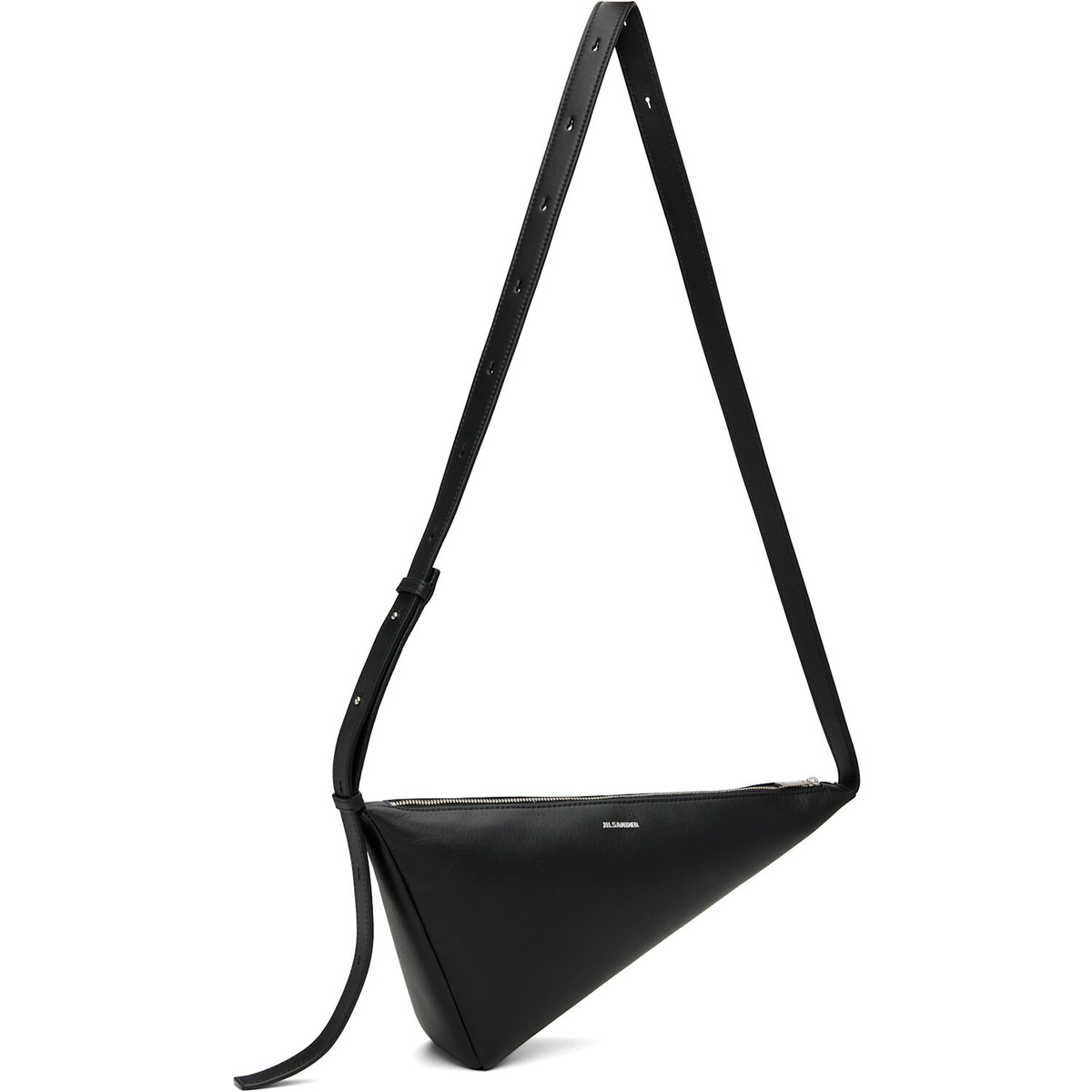 Jil Sander Black Triangle Crossbody Bag